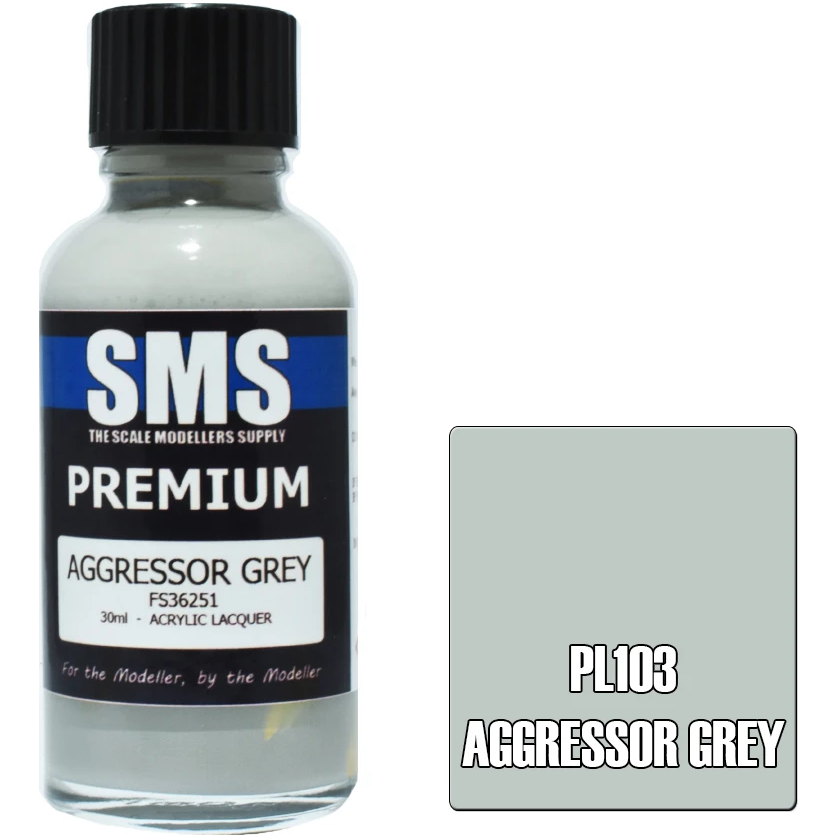 SMS Premium Aggressor Grey Acrylic Lacquer 30ml