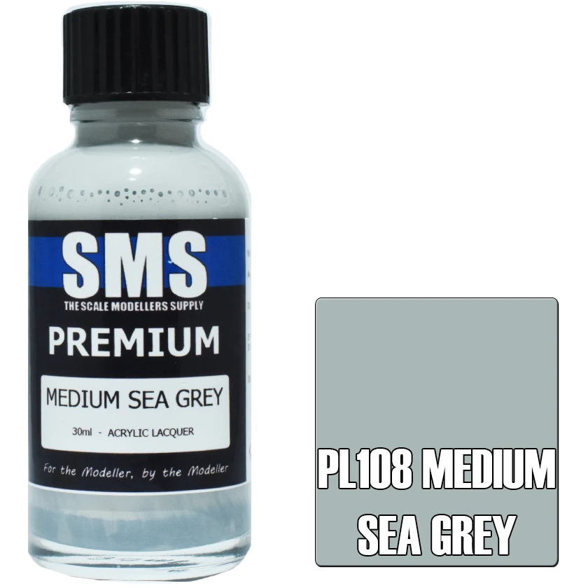 SMS Premium Medium Sea Grey Acrylic Lacquer 30ml