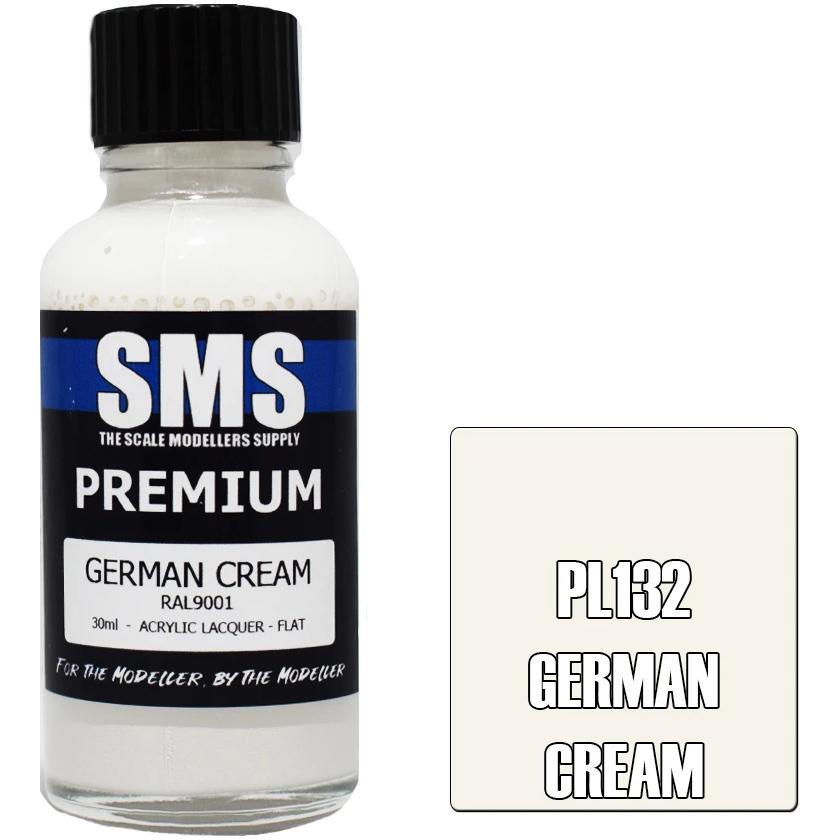 SMS Premium German Cream RAL9001 Acrylic Lacquer 30ml