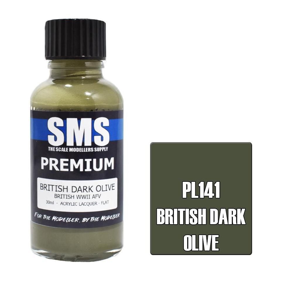 SMS Premium British Dark Olive Acrylic Lacquer 30ml