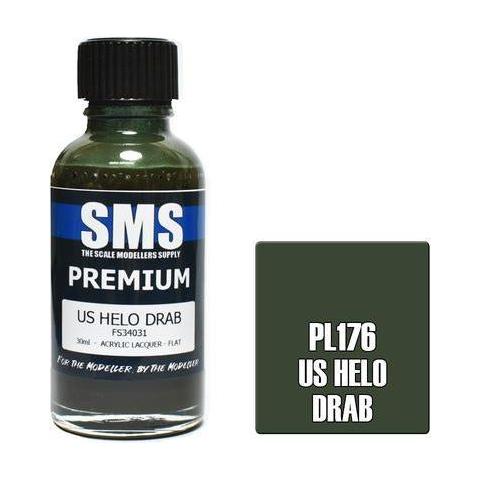 SMS Premium US HELO Drab Acrylic Lacquer 30ml