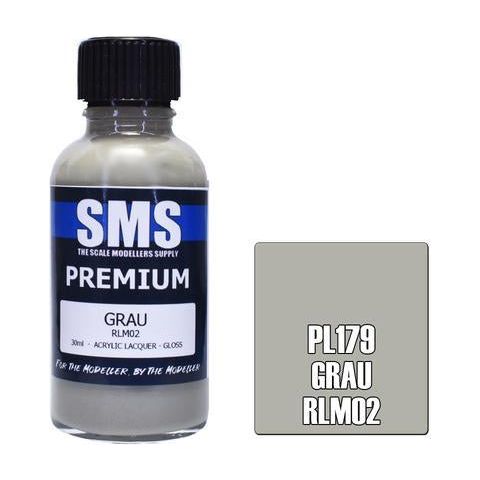 SMS Premium Grau RLM02 Acrylic Lacquer 30ml