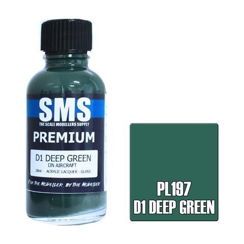 SMS Premium D1 Deep Green Acrylic Lacquer 30ml