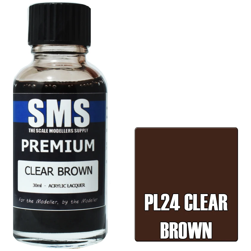 SMS Premium Clear Brown Acrylic Lacquer 30ml