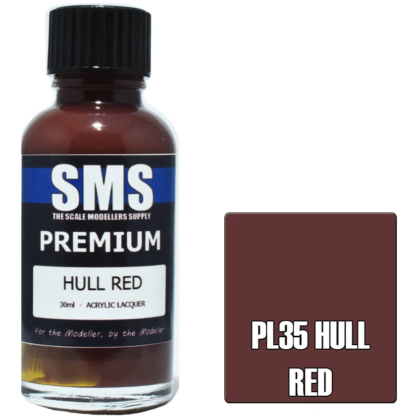 SMS Premium Hull Red Acrylic Lacquer 30ml