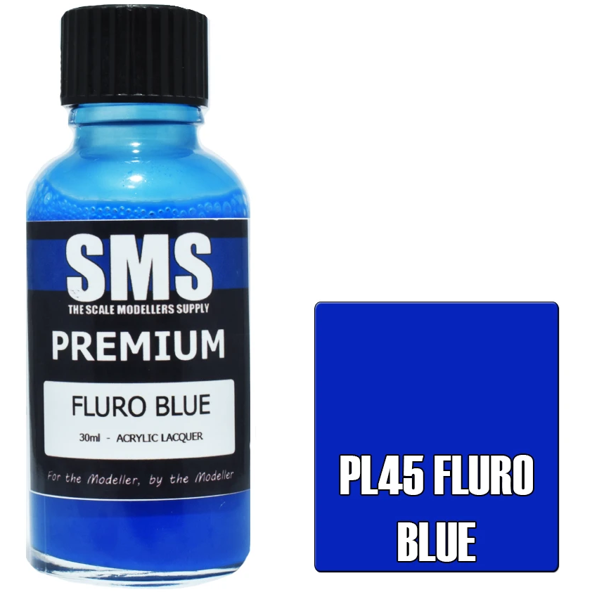 SMS Premium Fluro Blue Acrylic Lacquer 30ml