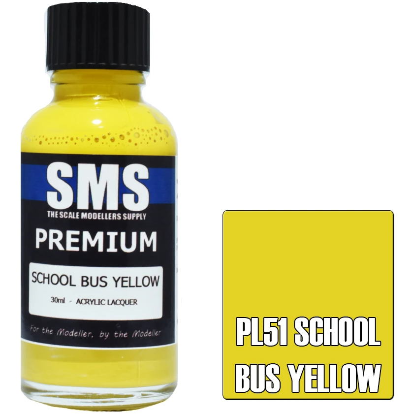 SMS Premium School Bus Yellow Acrylic Lacquer 30ml