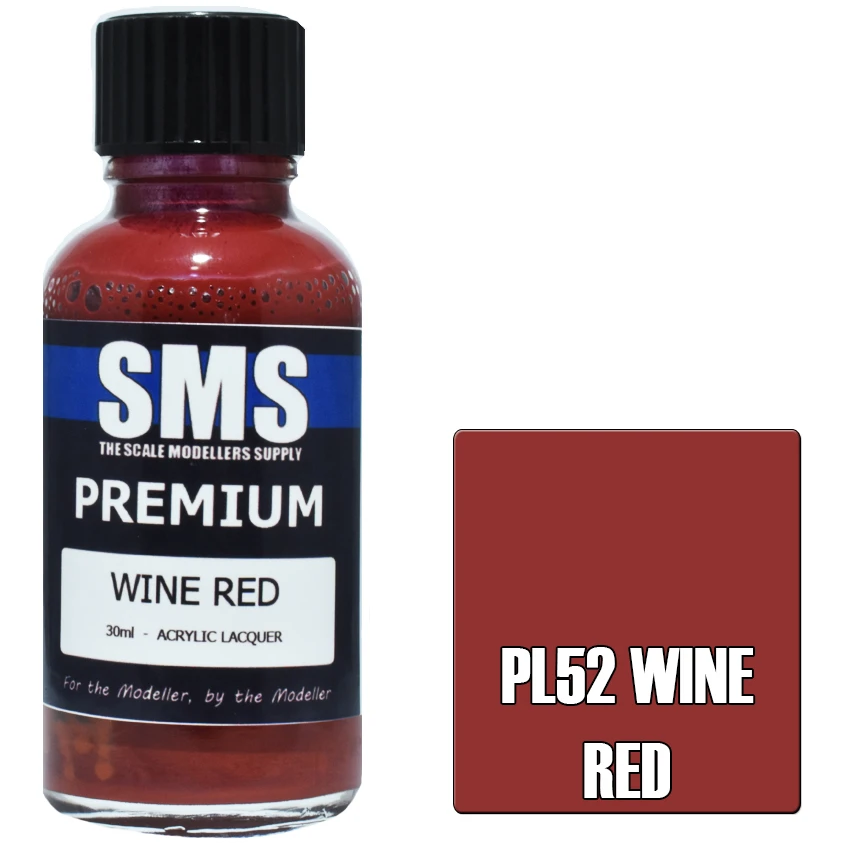 SMS Premium Wine Red Acrylic Lacquer 30ml