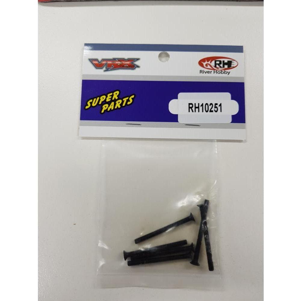 RIVER HOBBY VRX Flat Head Hex Screw M3x10 (8)