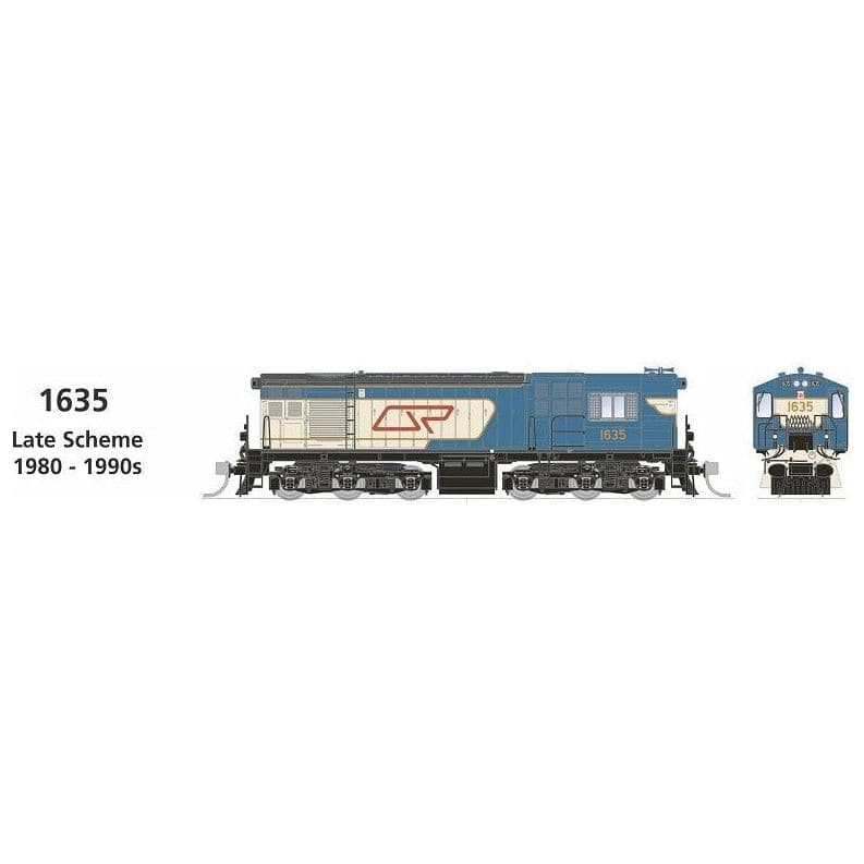 SDS MODELS HO QR 1620 Class Locomotive #1635 Late Scheme 1980 - 1990s