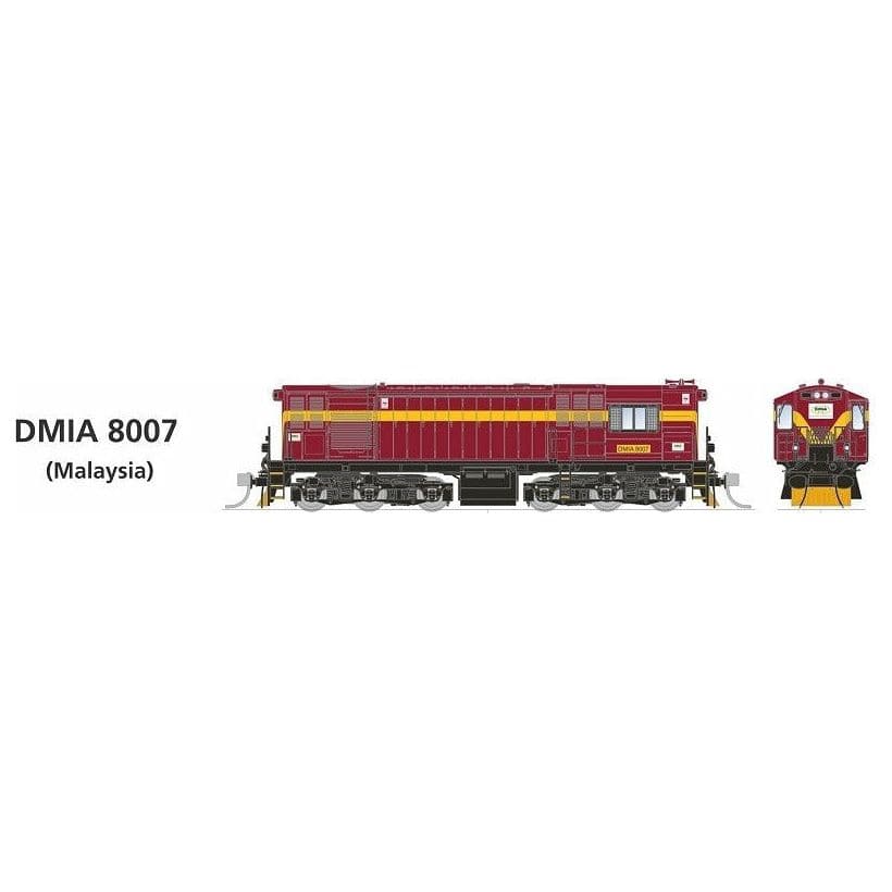 SDS MODELS HO QR 1620 Class Locomotive DMIA 8007 (Malaysia)