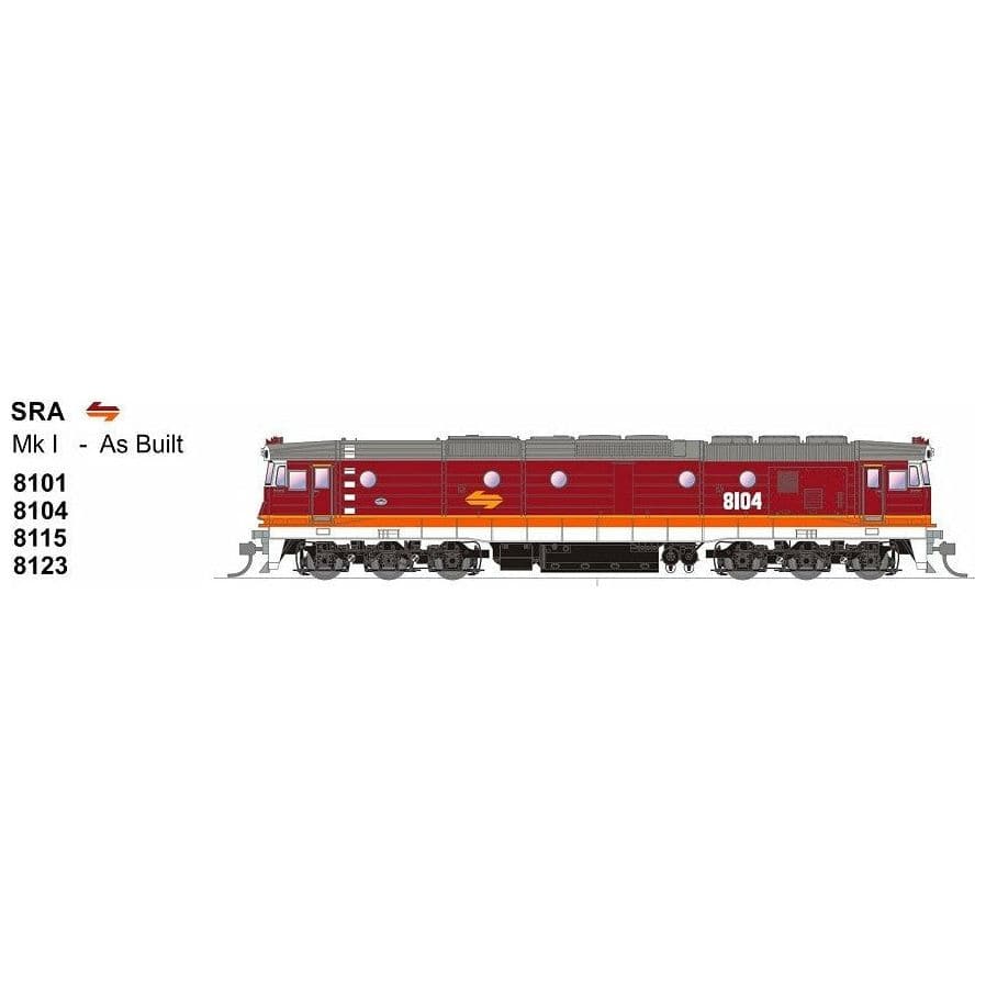 SDS MODELS HO 81 Class SRA Mk I Candy As Built 8104 DC