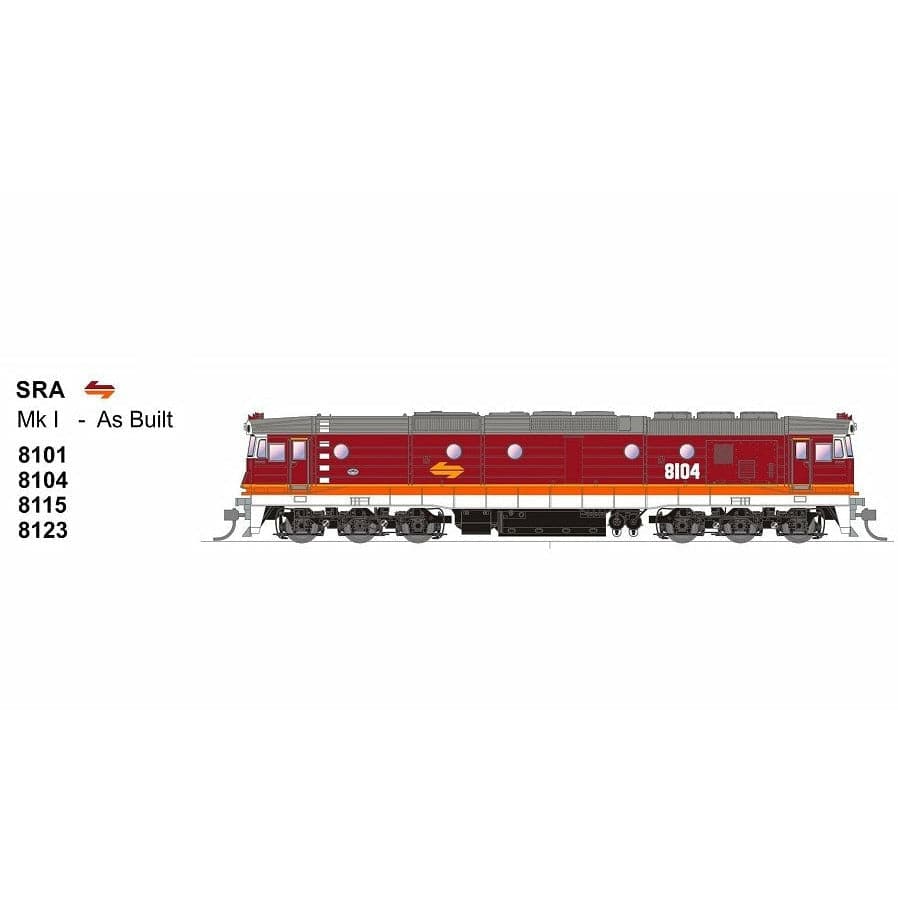 SDS MODELS HO 81 Class SRA Mk I Candy As Built 8115 DC