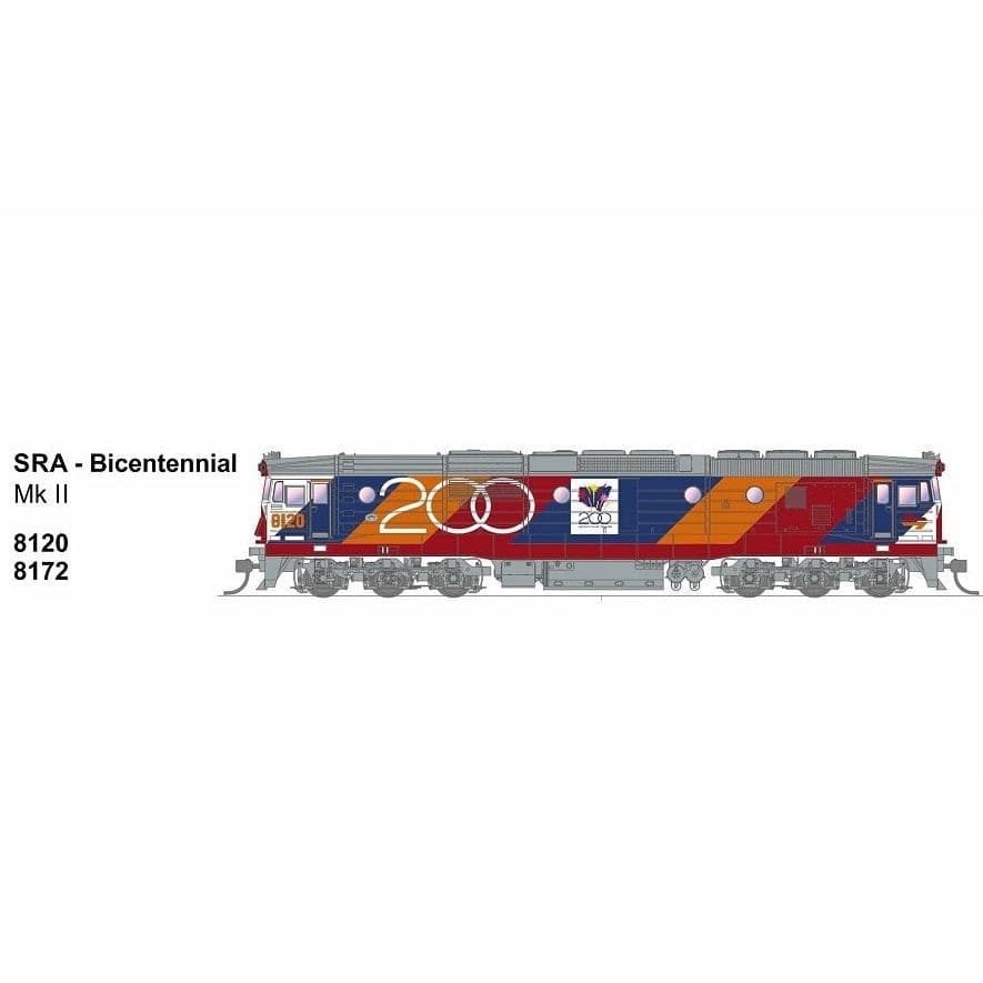 SDS MODELS HO 81 Class SRA Bicentennial Mk II 8172 DCC Sound