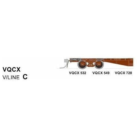 SDS MODELS HO V/Line VQCX Container Wagon (with Lashing Rings) Pack C (3 Pack)