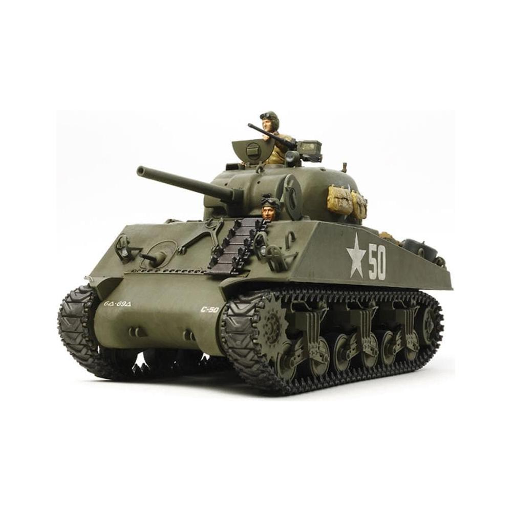 TAMIYA 1/35 SCALE U.S. MEDIUM TANK M4A3 SHERMAN (w/SINGLE MOTOR)