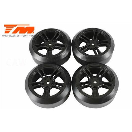 TEAM MAGIC E4D Mounted Drift Tyre 45 Degree (5 Spoke)