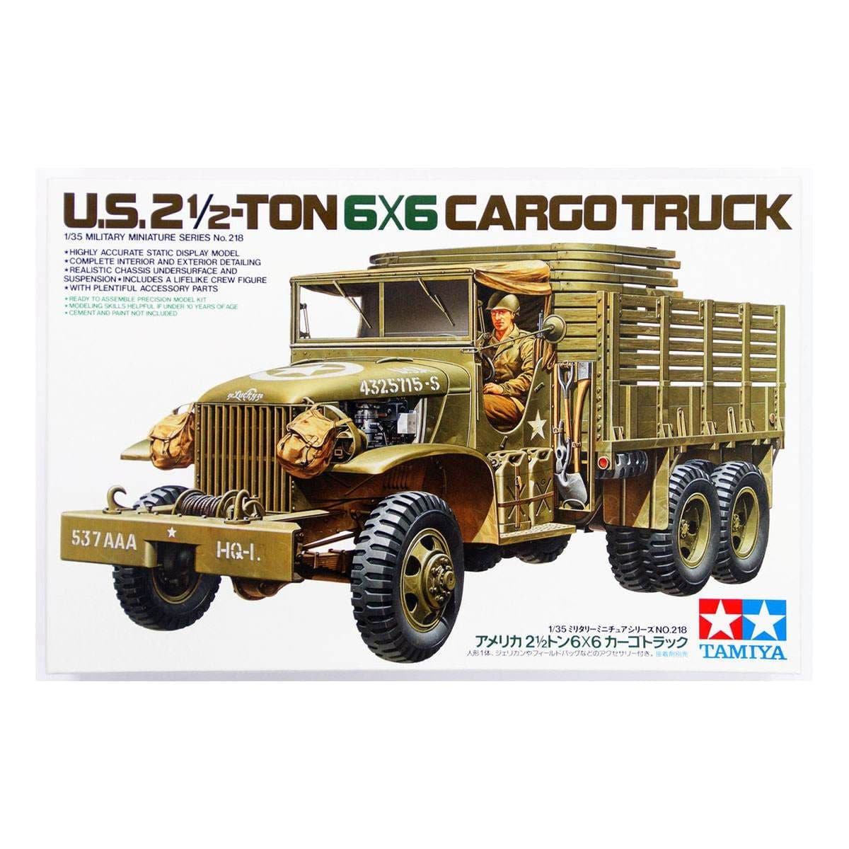 TAMIYA 1/35 U.S.2.5 Ton 6x6 Cargo Truck