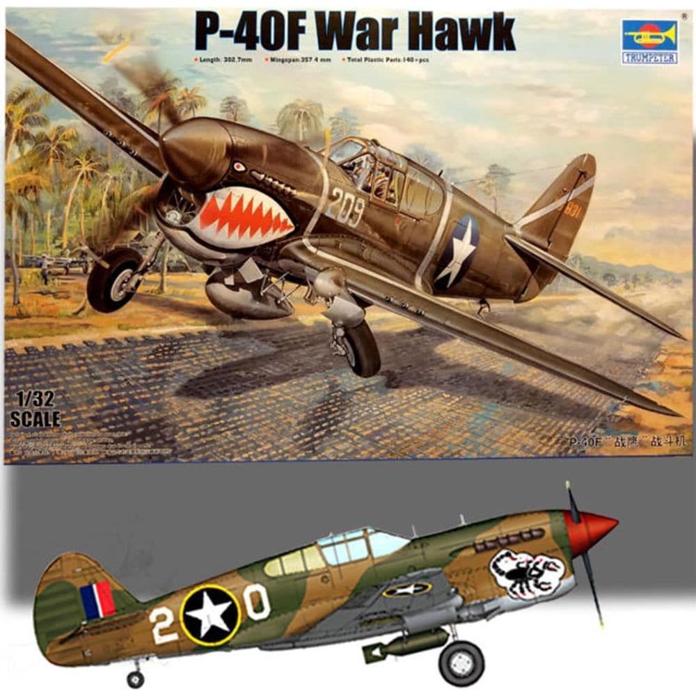 TRUMPETER 1/32 P-40F Warhawk *Aus Decals*