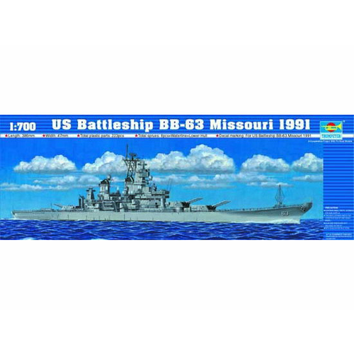 TRUMPETER 1/700 U.S. Battleship BB-63 Missouri 1991