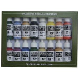 VALLEJO Model Colour Basic Colors USA 16 Color Set