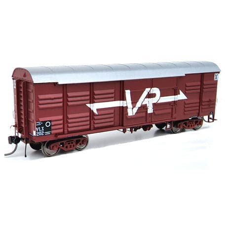 ON TRACK MODELS HO VLX-04 40'2" Victorian Louvre Vans 3 Pack