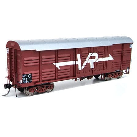 ON TRACK MODELS HO VLX-05 40'2" Victorian Louvre Vans 3 Pack