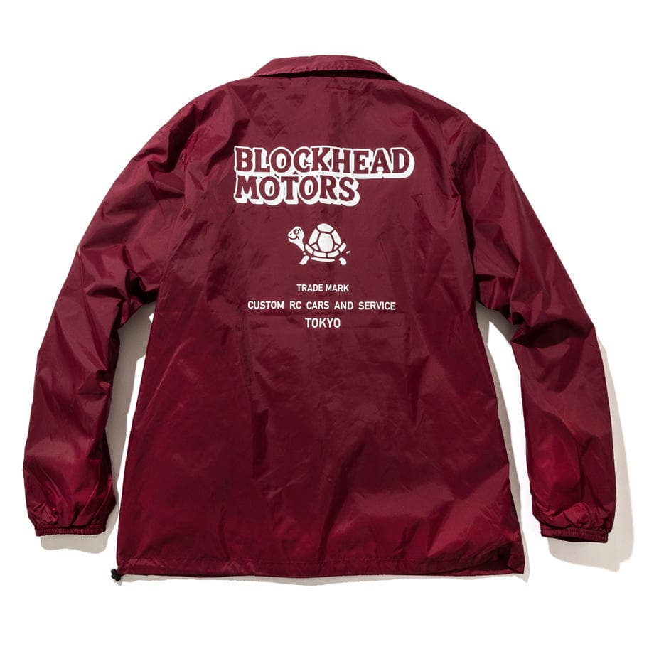 BLOCKHEAD MOTORS Nylon Jacket Burgundy - S