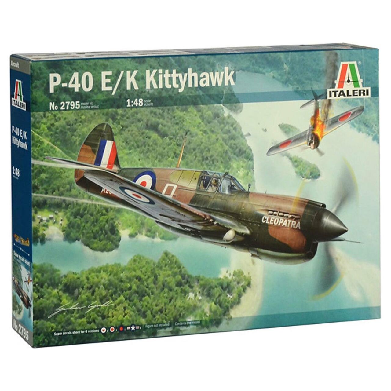 ITALERI 1/48 P-40 E/K Kittyhawk with Australian Decals