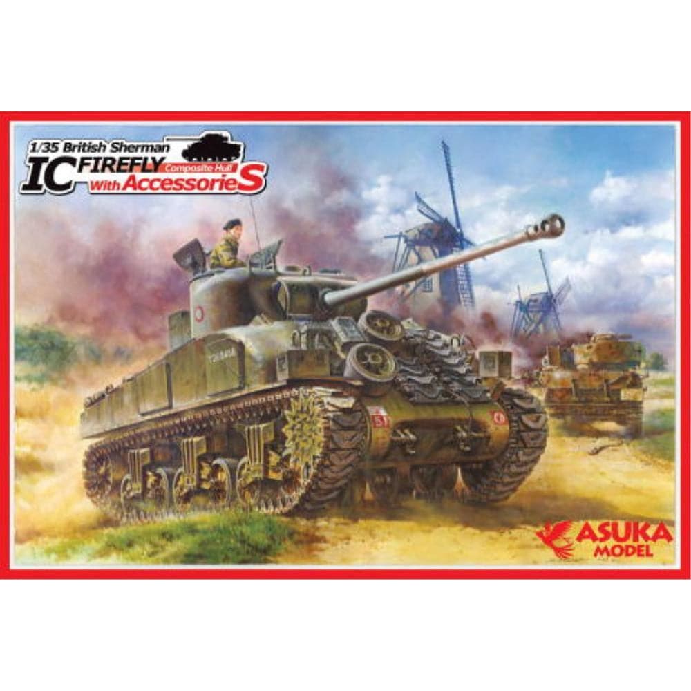 Asuka 1/35 British Sherman IC FIREFLY composite hull with Accessores Plastic Model Kit