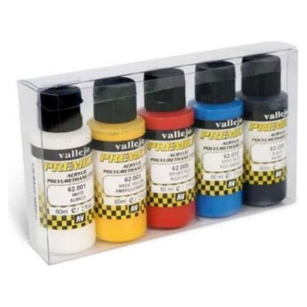 VALLEJO Premium Airbrush Color Opaque Colors 5 Colour Set