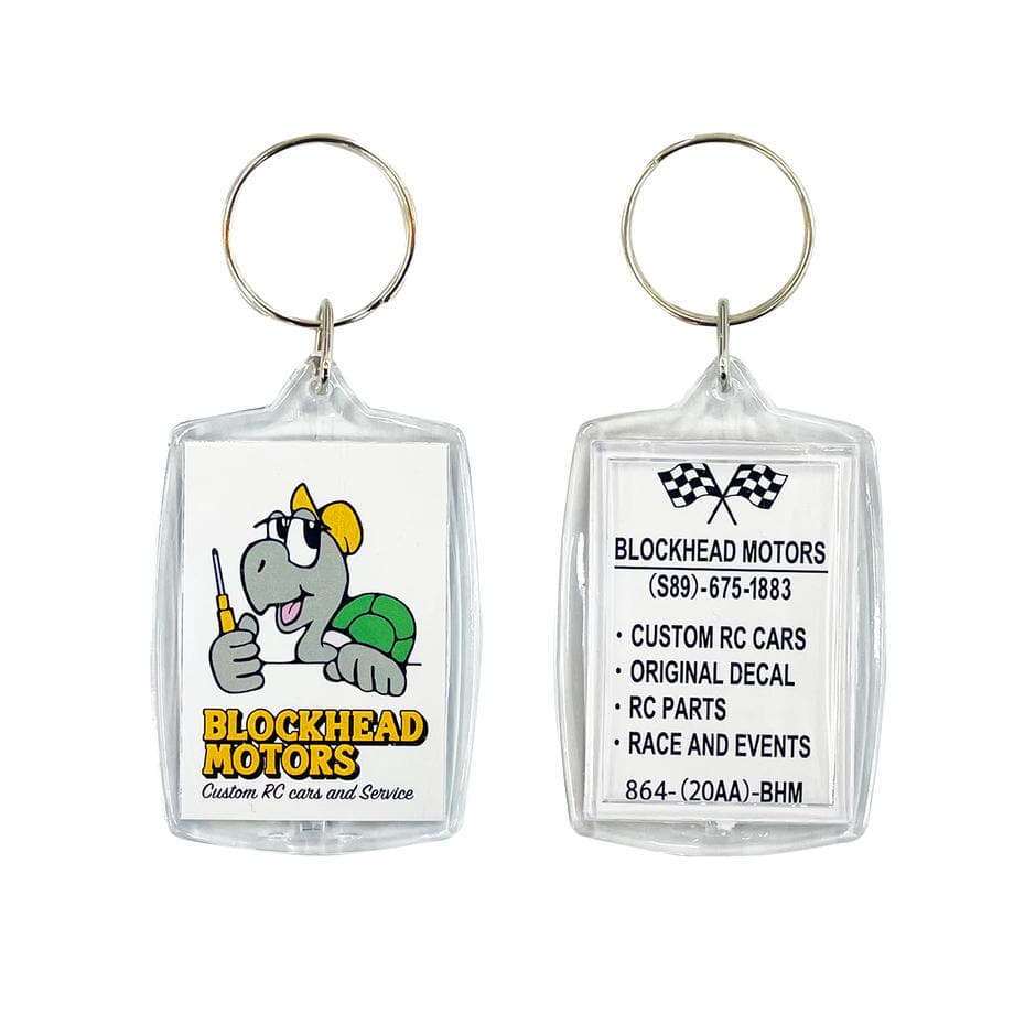 BLOCKHEAD MOTORS Comic Keychain