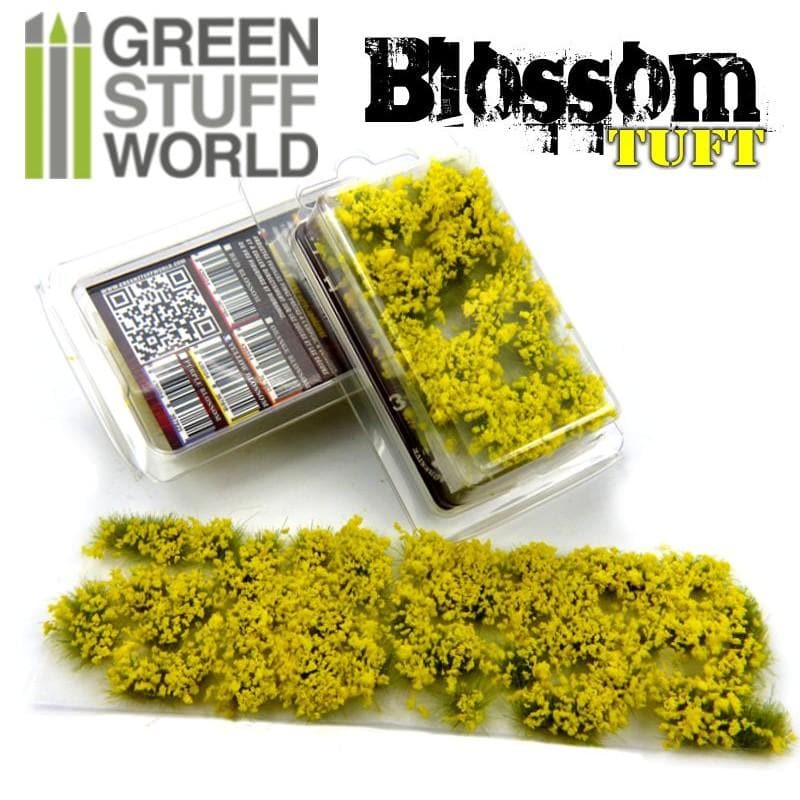 GREEN STUFF WORLD Blossom Tufts - 6mm Self-Adhesive Yellow