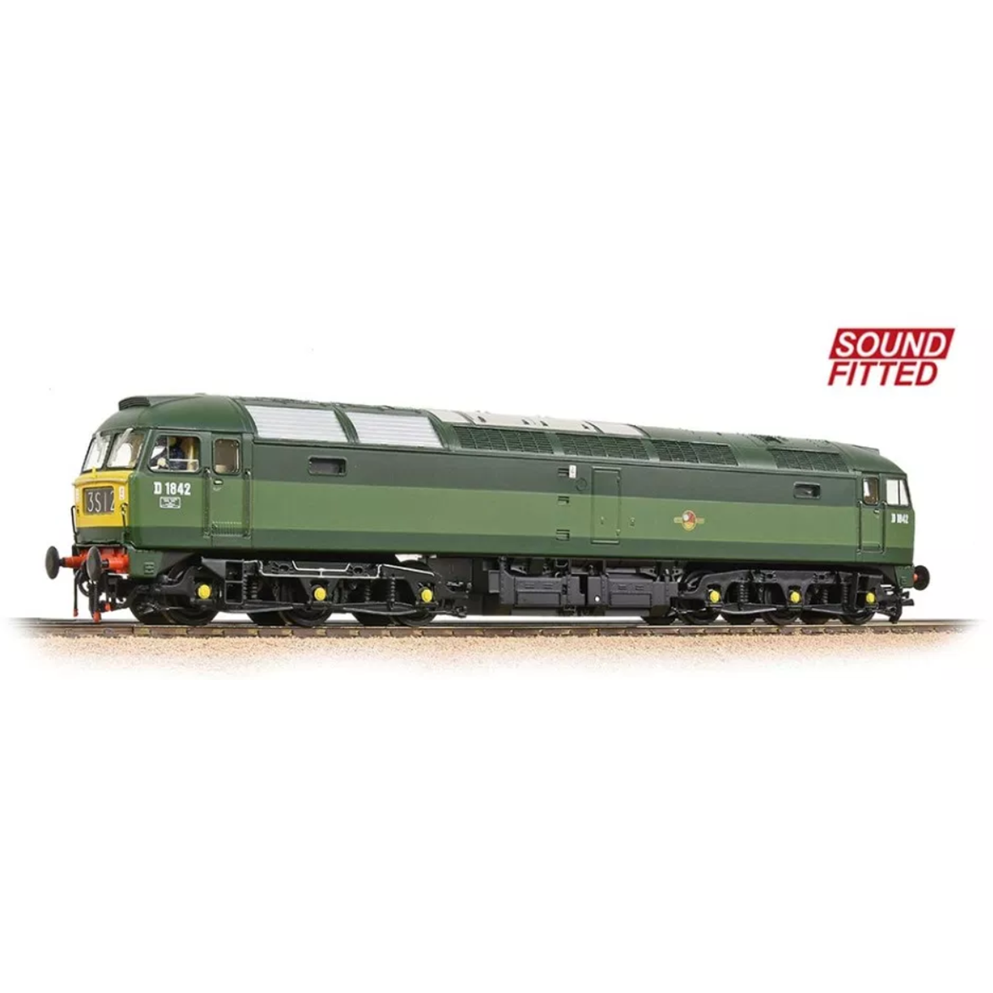 BRANCHLINE OO Class 47/0 D1842 BR Two-Tone Green (Small Yelow Panels) DCC Sound Fitted