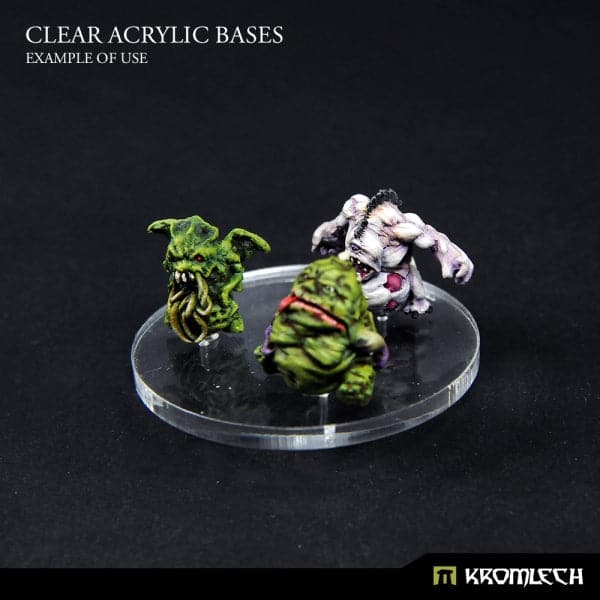 KROMLECH Clear Acrylic Bases: Round 60mm (15)