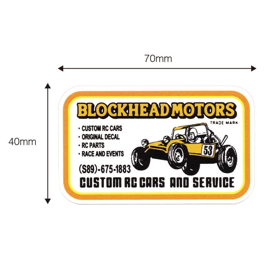 BLOCKHEAD MOTORS BH Buggy Mini Sticker