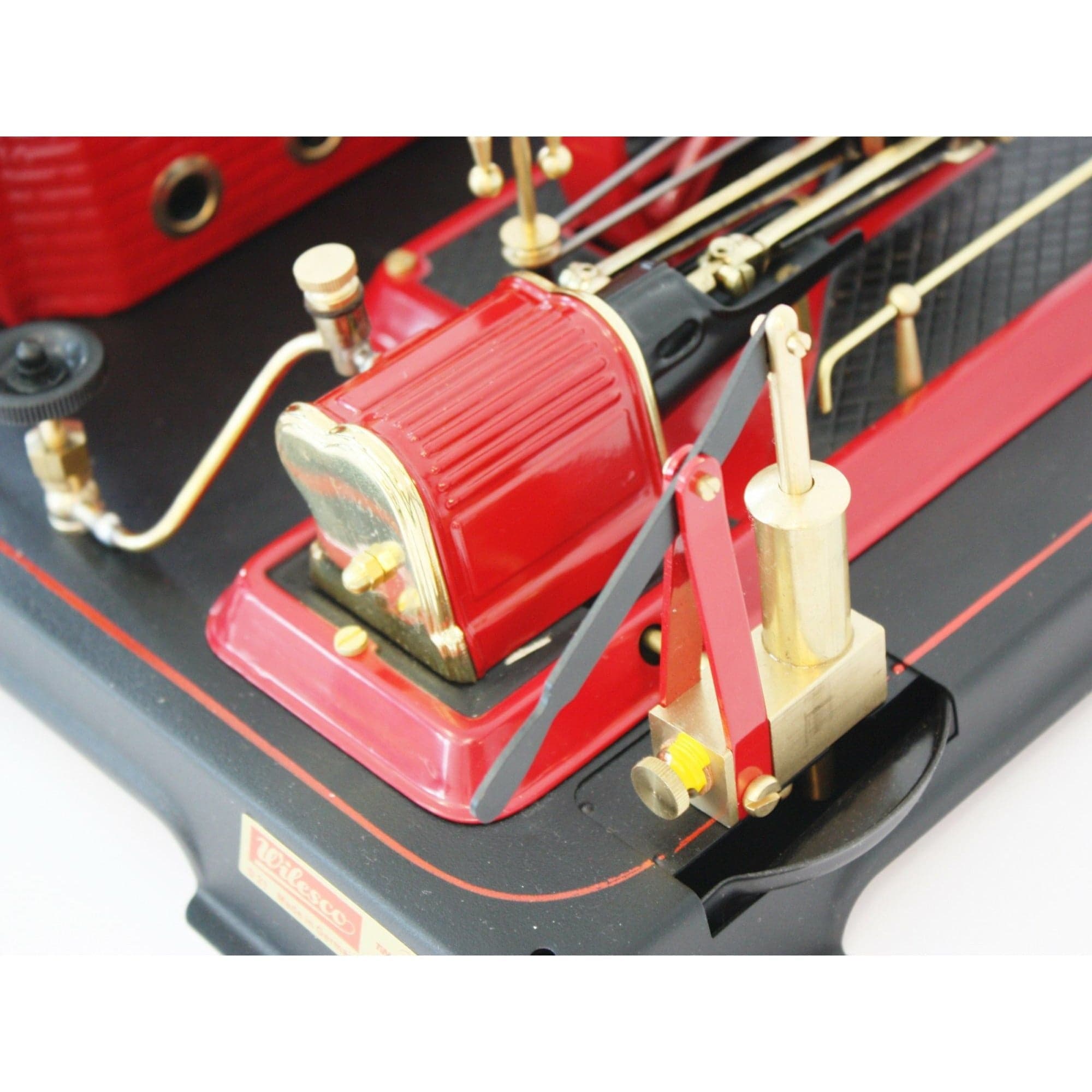 WILESCO D21 Steam Engine - Red, Brass, Black