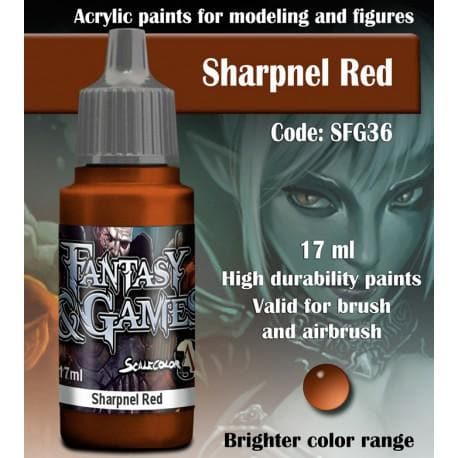 SCALE75 Fantasy & Games Sharpnel Red Acrylic Paint 17ml