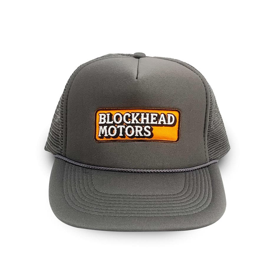 BLOCKHEAD MOTORS Mesh Cap Ver.2 Embroidery Logo Grey