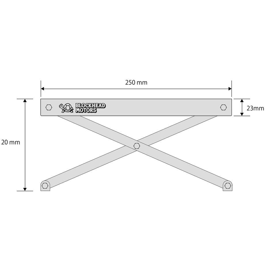 BLOCKHEAD MOTORS Stainless RC Car Stand