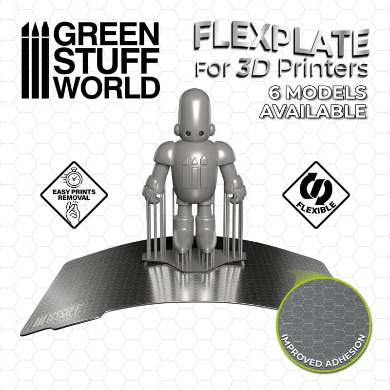 GREEN STUFF WORLD Flexplates For 3D Printers - 192x120mm