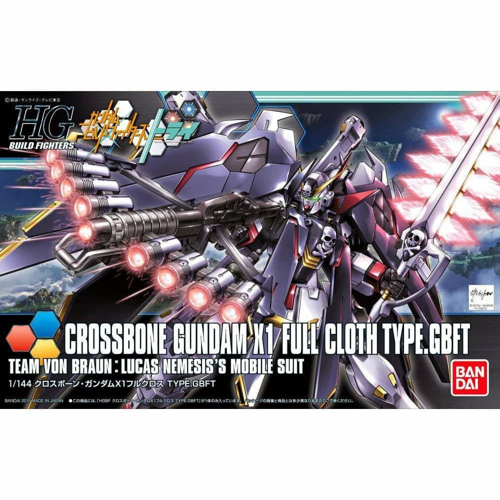 GUNDAM 1/144 HGBF CrossboneGundam X1 Full Cloth - Hearns Hobbies Melbourne - BANDAI