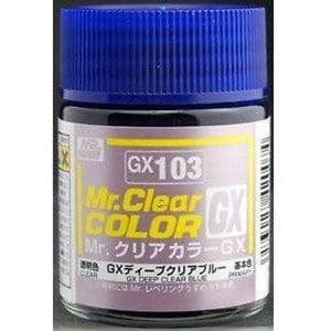 Mr Clear Colour GX Blue Lacquer Paint