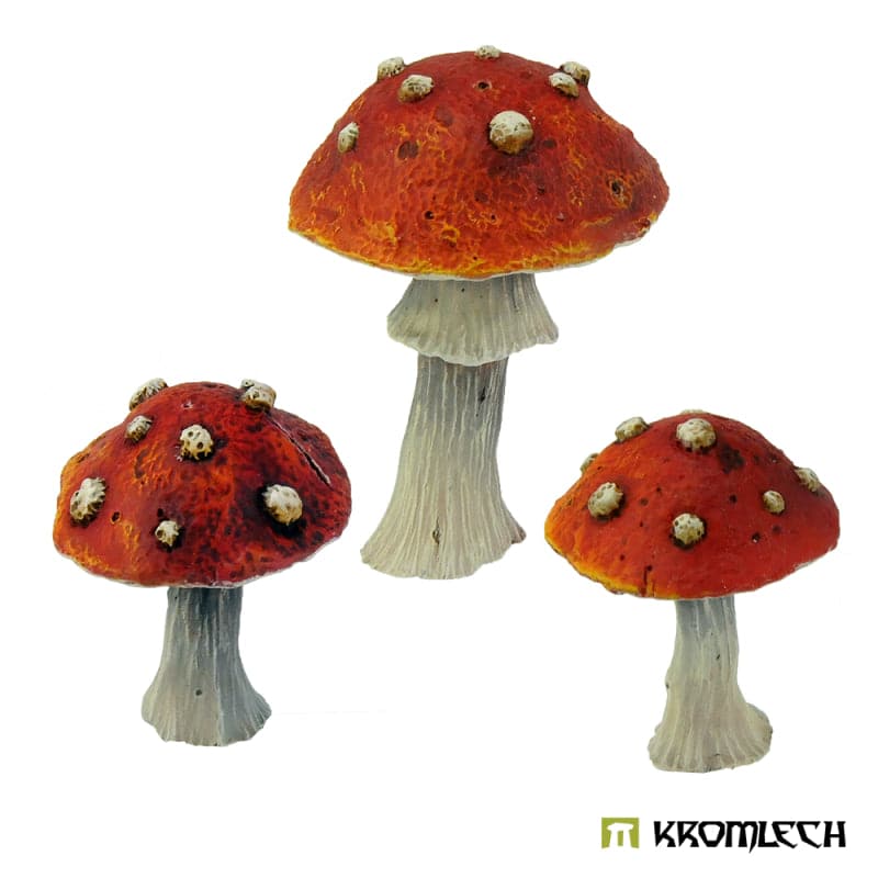 KROMLECH Goblin Forest Large Toadstools (3)