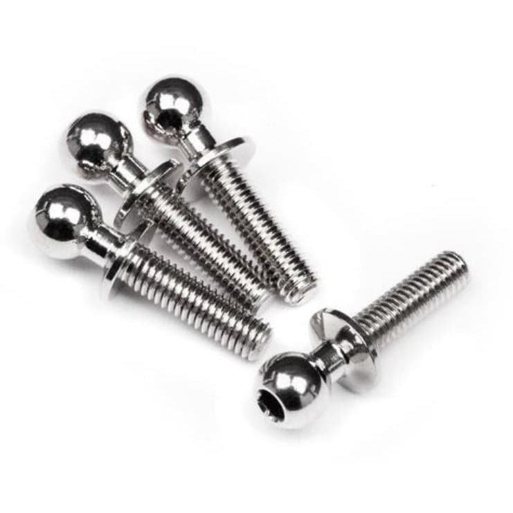 (Clearance Item) HB RACING Ball Stud 4.8x5x10mm (4Pcs)