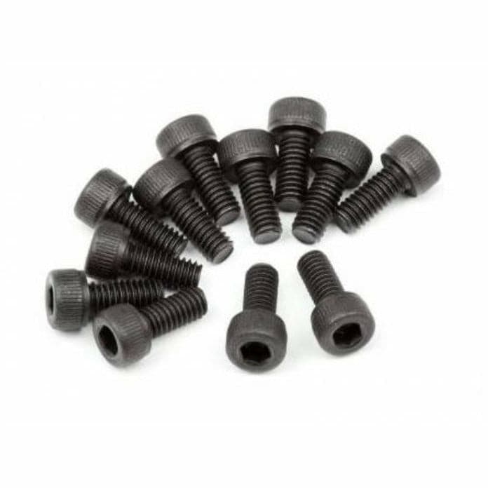 HB RACING Cap Head Screw M2 6x6mm (12 Pcs)