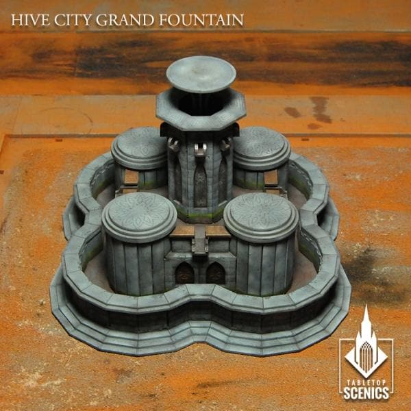 TABLETOP SCENICS Hive City Grand Fountain