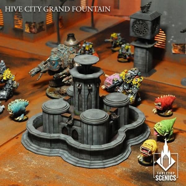 TABLETOP SCENICS Hive City Grand Fountain