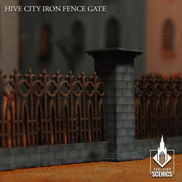 TABLETOP SCENICS Hive City Iron Fence Gate