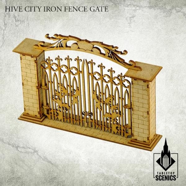 TABLETOP SCENICS Hive City Iron Fence Gate